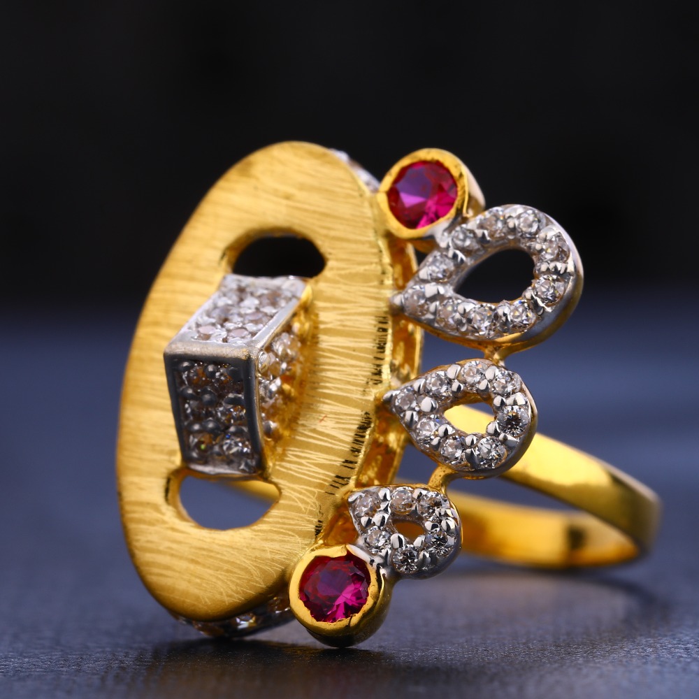 22KT Gold Classic Hallmark Women's Ring LR661