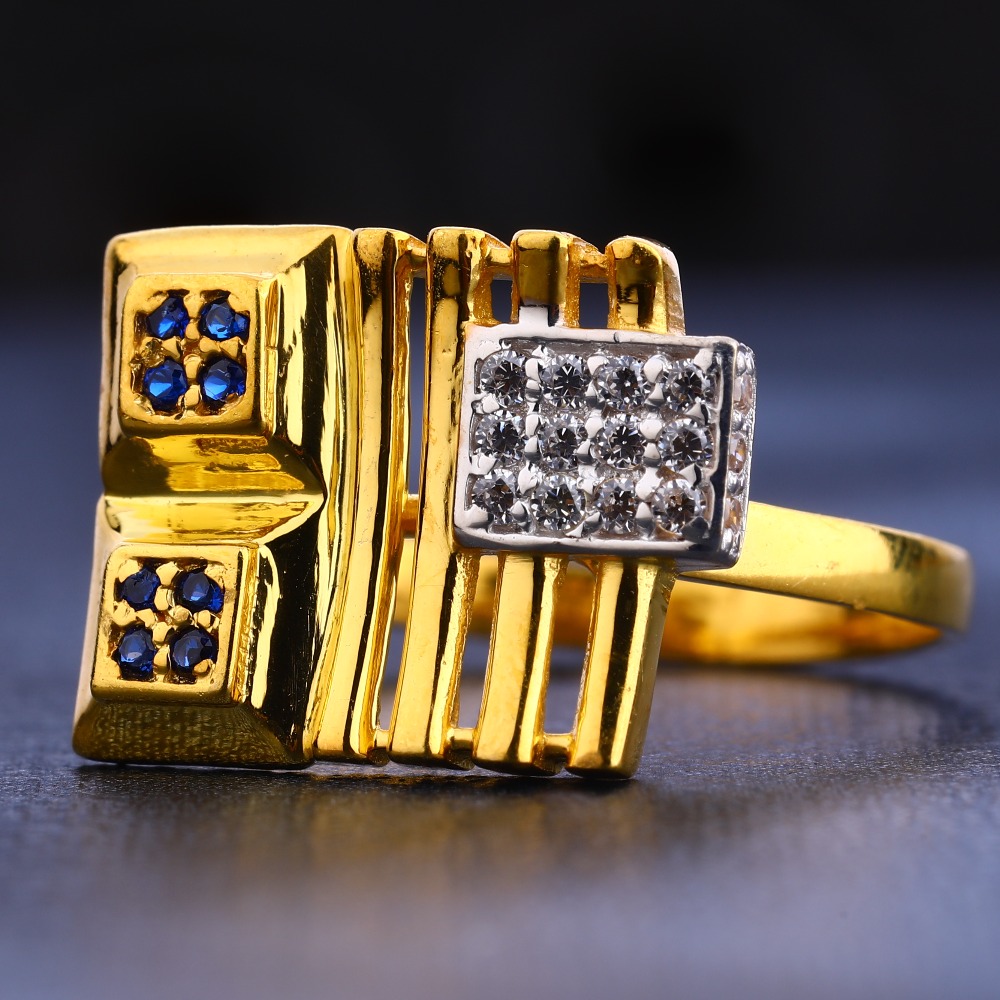 916 Gold Cz Diamond  Stylish Ladies Ring LR659