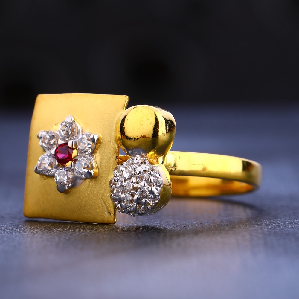 916 Gold Hallmark gorgeous Women's Ring LR650