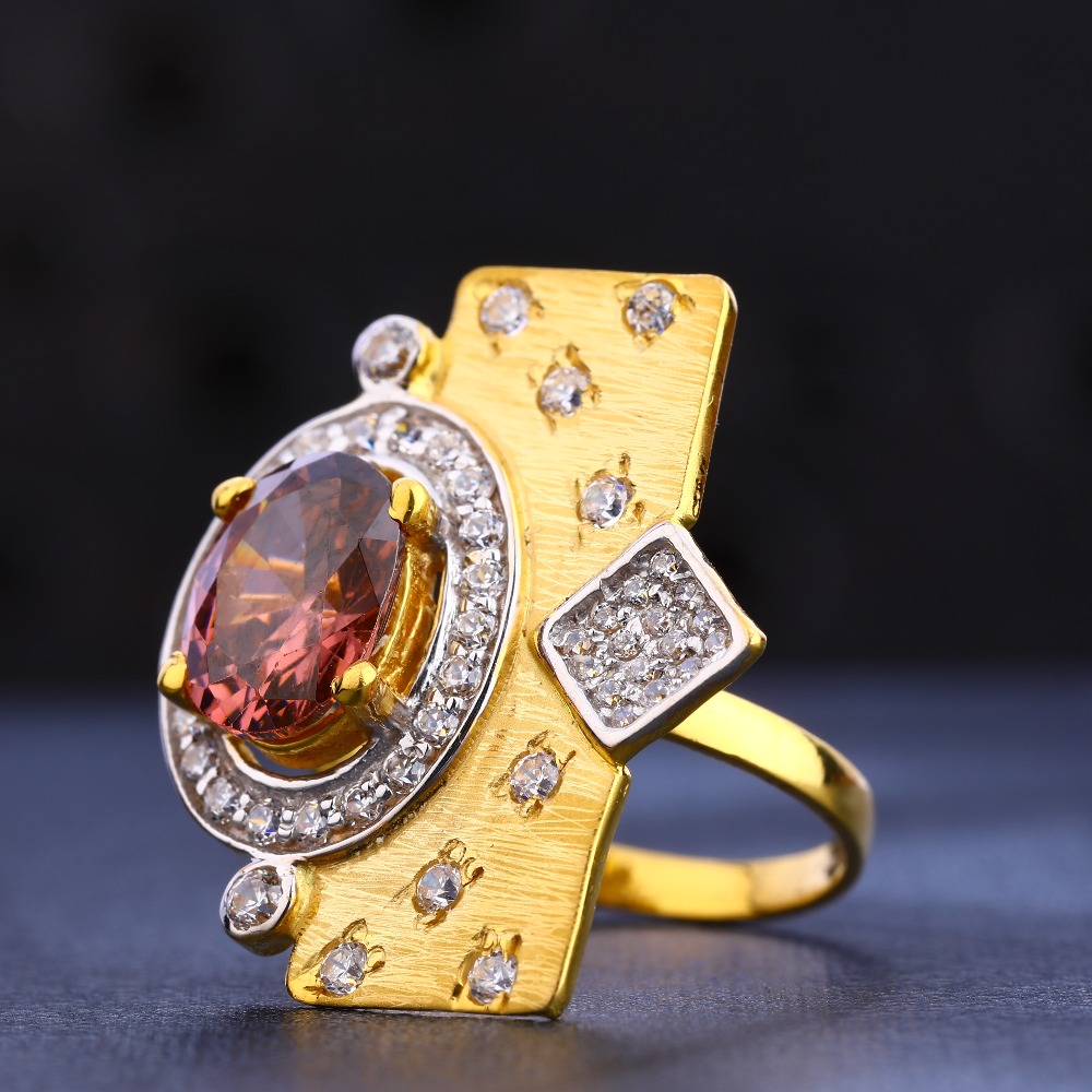 916 Gold Hallmark  Fancy Women's Ring LR649