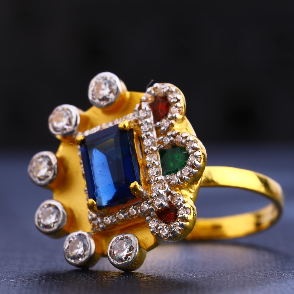 22CT Gold CZ  Exclusive Hallmark Women's  Ring LR632