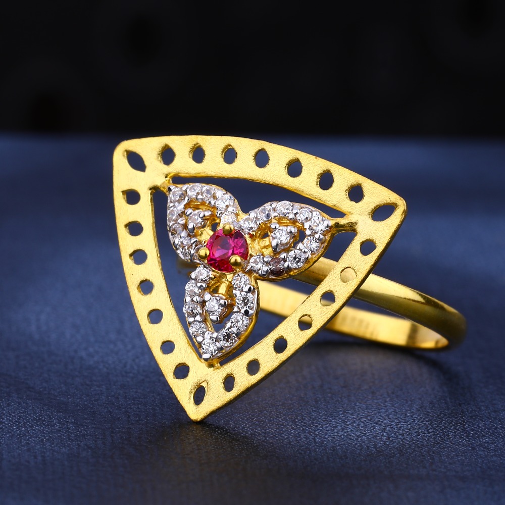 22KT Gold Gorgeous Hallmark Ladies Ring LR530
