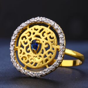 22KT Gold Cz Stylish Women's Ring LR747