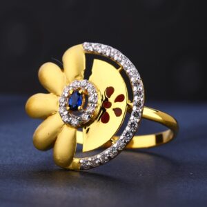 22KT Gold Cz Exclusive Women's Ring LR744