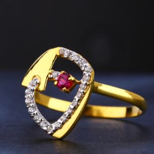 22KT Gold Cz  Designer Women's Ring LR742