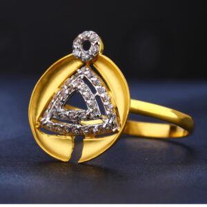 22KT Gold Cz Women's Ring LR740