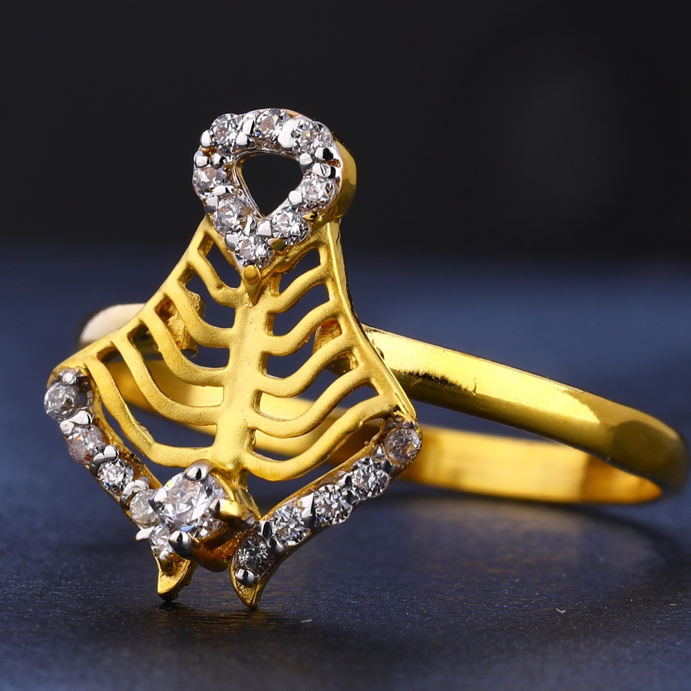 916 Gold Women's Fancy Diamond Ring LR737