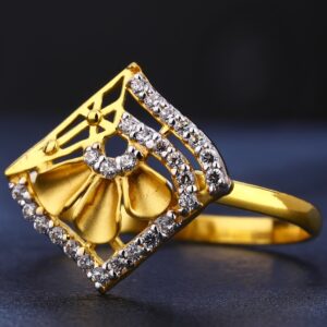 916 Gold Women's  Designer Diamond Ring LR734