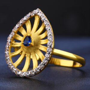 916 Gold Ladies Fancy Hallmark Ring LR729