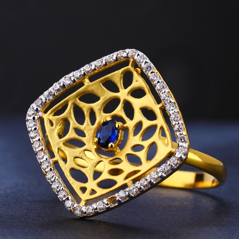 916 Gold Ladies Delicate Hallmark Ring LR727