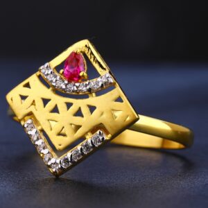 22CT Gold CZ  eXCLUSIVE Diamond Women's Ring LR704
