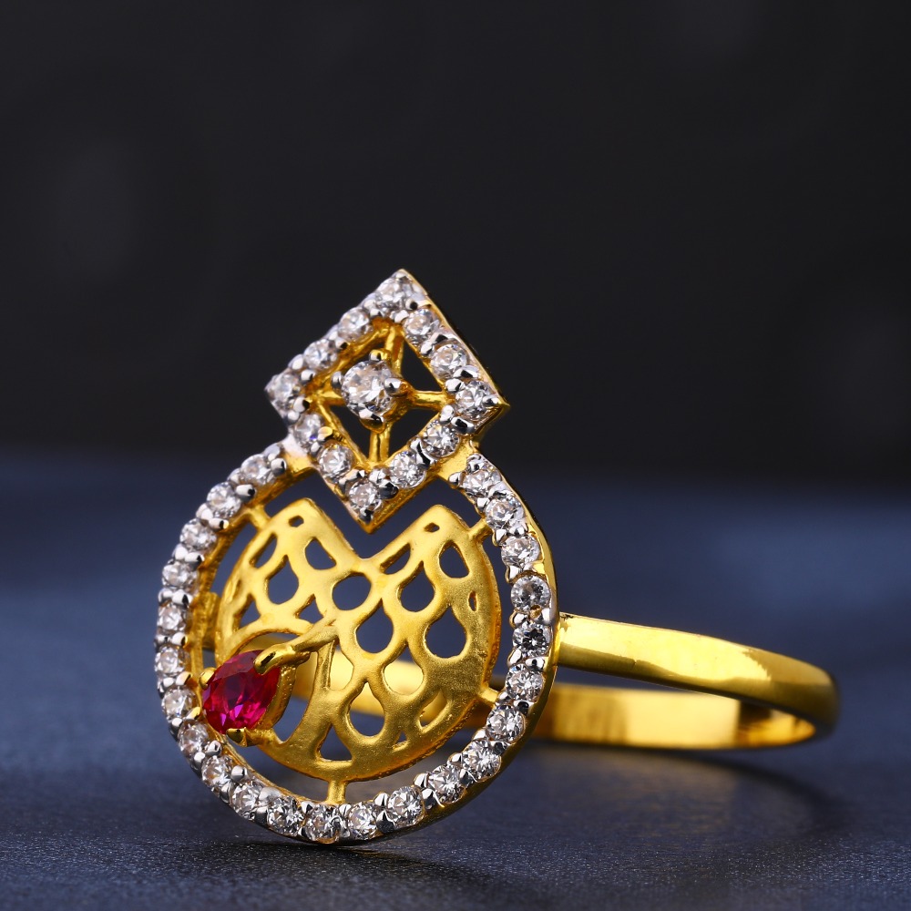 22CT Gold Hallmark Exclusive Women's Ring LR696