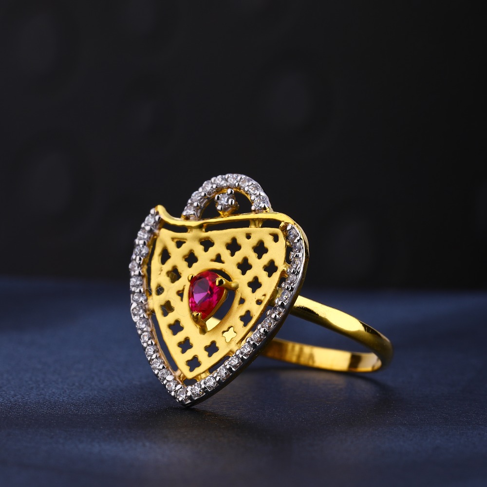 22CT Gold Hallmark Women's Ring LR692