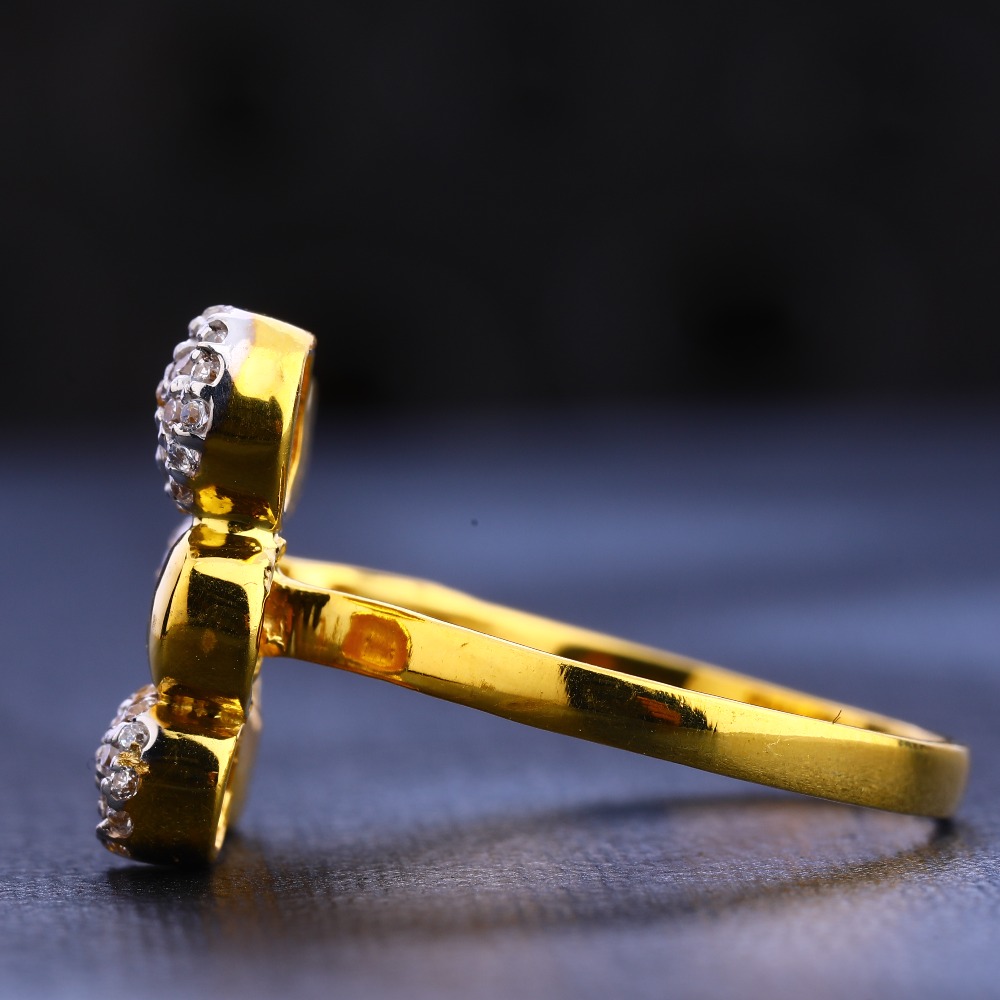 22CT Gold CZ Ladies Ring LR684 - Image 2