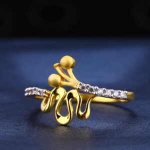 22KT Gold Women's Fancy CZ Gemstone Ring LR571