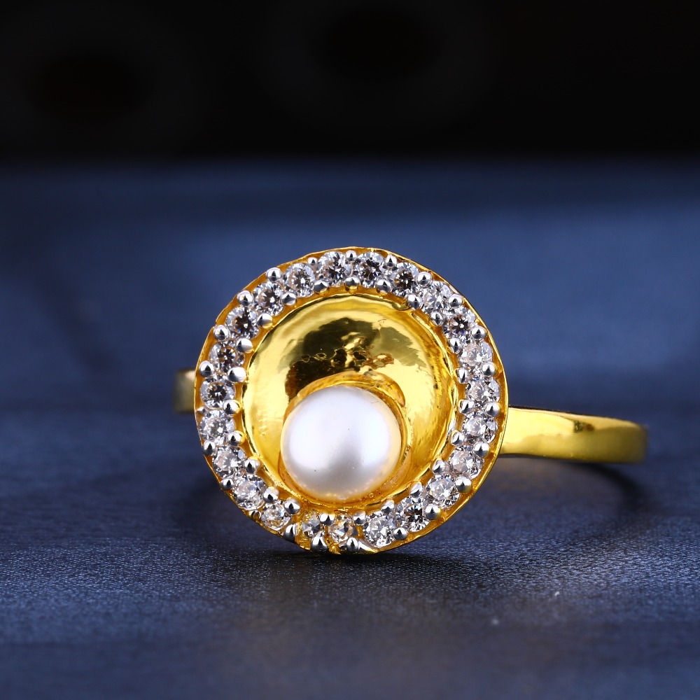 22KT Gold Women's Classic Gemstone  Ring LR567