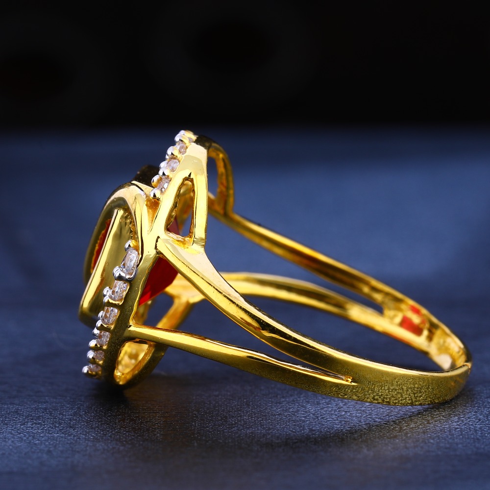 22KT Gold Hallmark Fancy Ladies Ring LR563 - Image 2