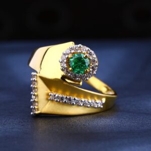 22KT Gold Hallmark Classic Ladies Ring LR559