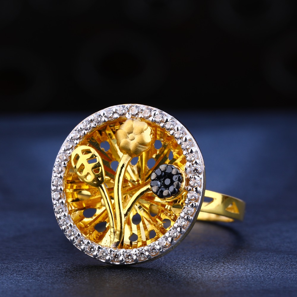 916 Women's Gold Gorgeous Cz Hallmark Ring LR548
