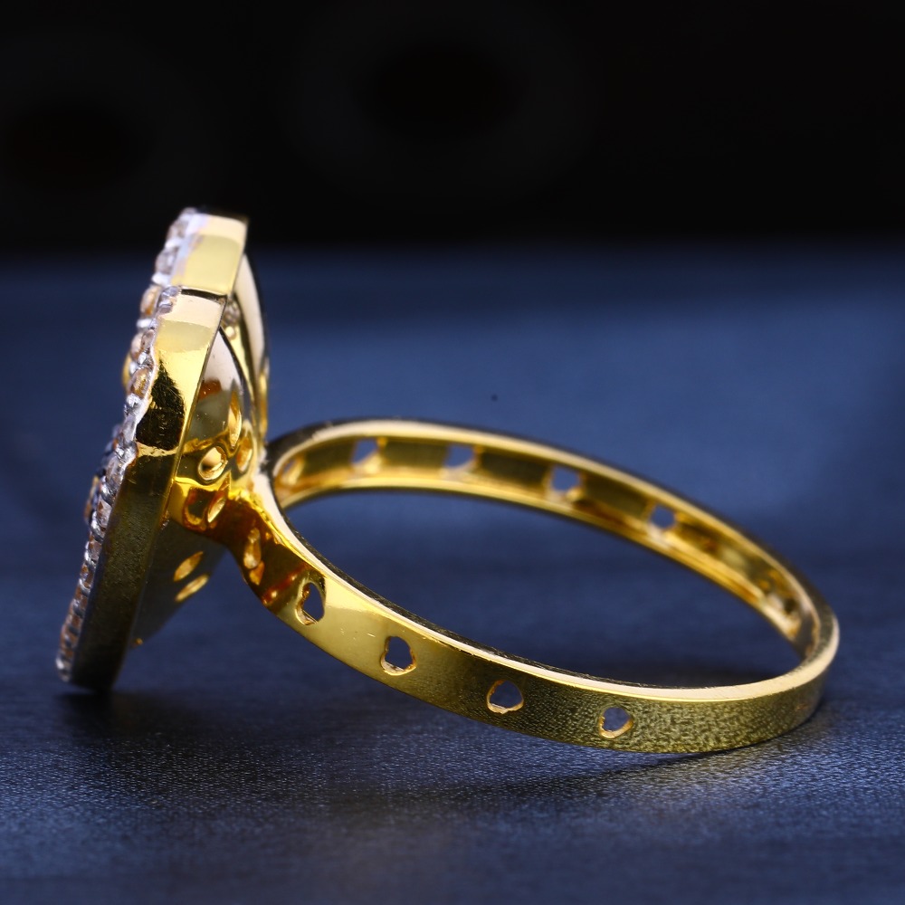 916 Women's Gold Exclusive Cz Hallmark Ring LR546 - Image 2