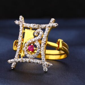 916 Women's Gold cz Hallmark Ring LR463