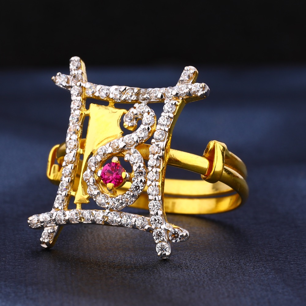 916 Women's Gold cz Hallmark Ring LR463