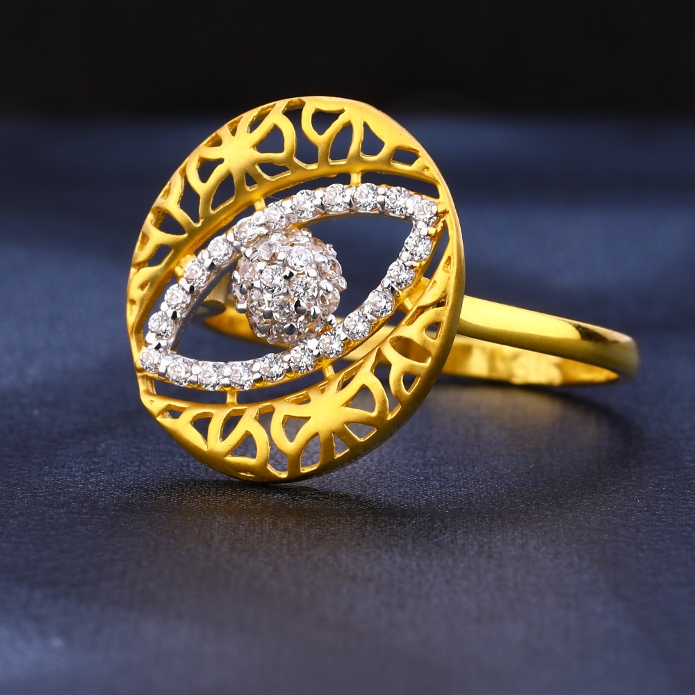22ct gold women's gorgeous hallmark  ring lr437