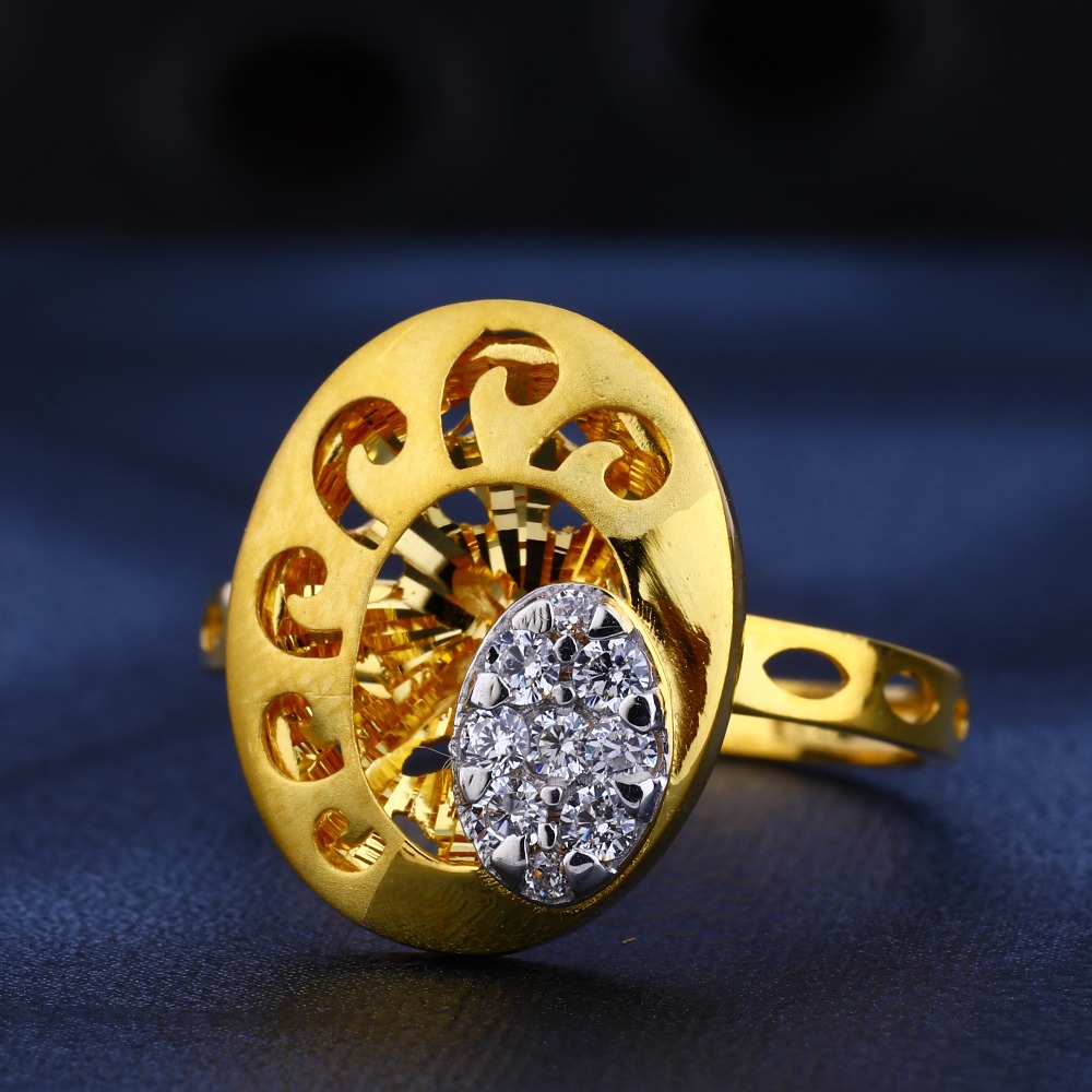 22CT Gold Women's fANCY Hallmark  Ring LR543