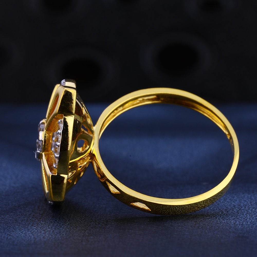 22kt cz diamond gorgeous gold ladies ring lr536 - Image 2