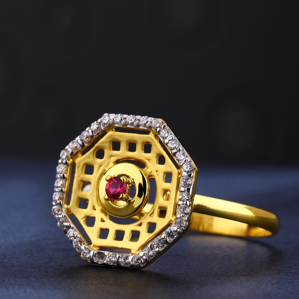 916 cz gold gorgeous diamond ladies  ring lr782