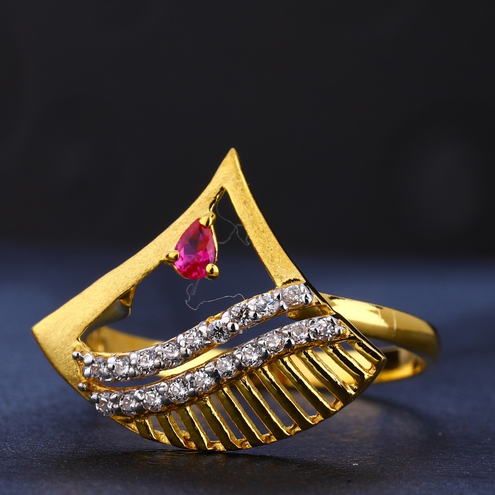 916 cz gold  gorgeous ladies ring lr766