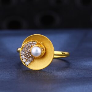 22kt gold women's cz  ring lr613