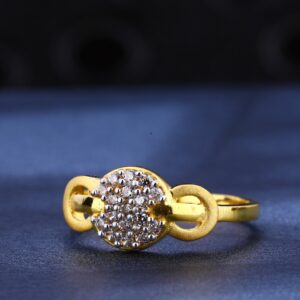 22kt gold  cz diamond gorgeous ladies  ring lr596