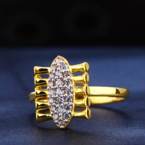 916 gold cz  hallmark designer women's ring lr584