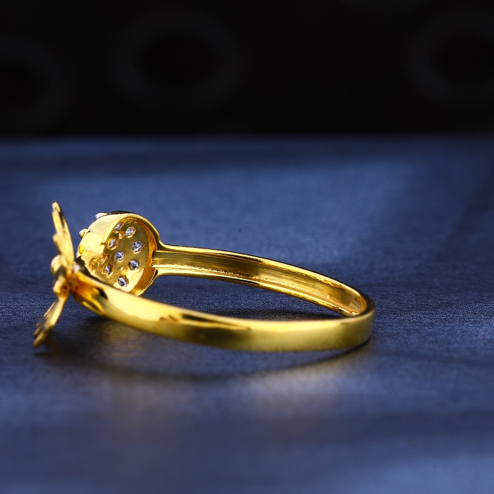 916 gold cz fancy ladies ring lr579 - Image 2