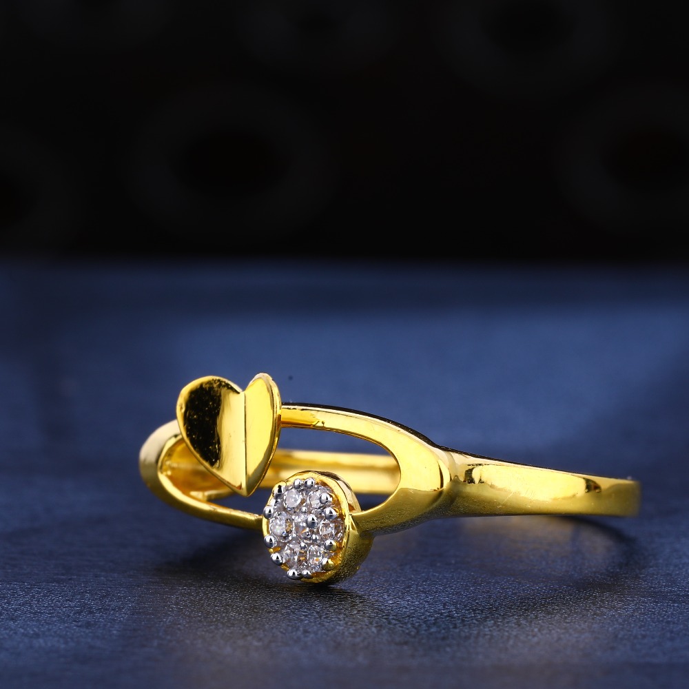 916 gold cz delicate ladies ring lr577