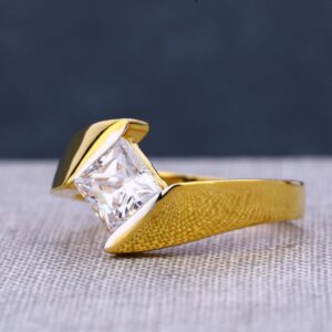 916 Gold Gentlemen's Hallmark Fancy Single Stone Ring MSR94