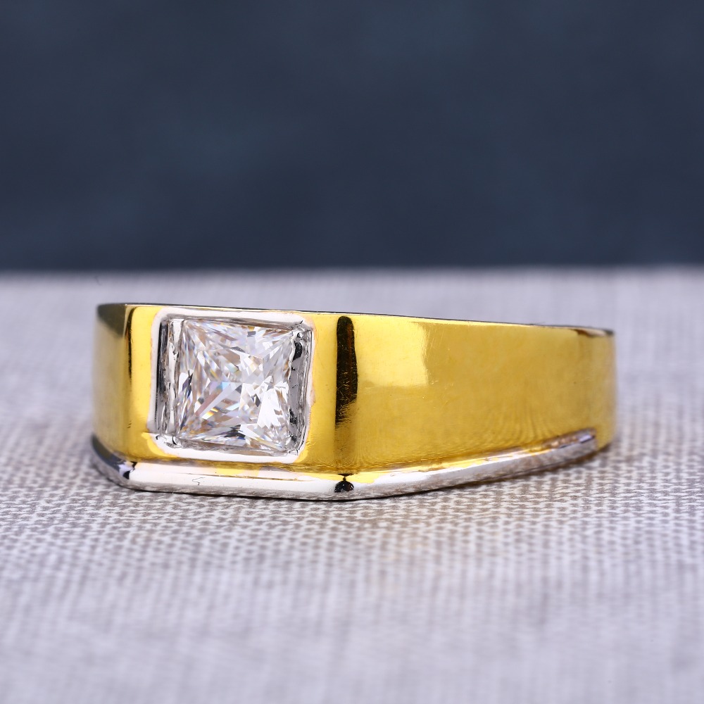 916 Gold Gentlemen's Hallmark Exclusive Single Stone Ring MSR93