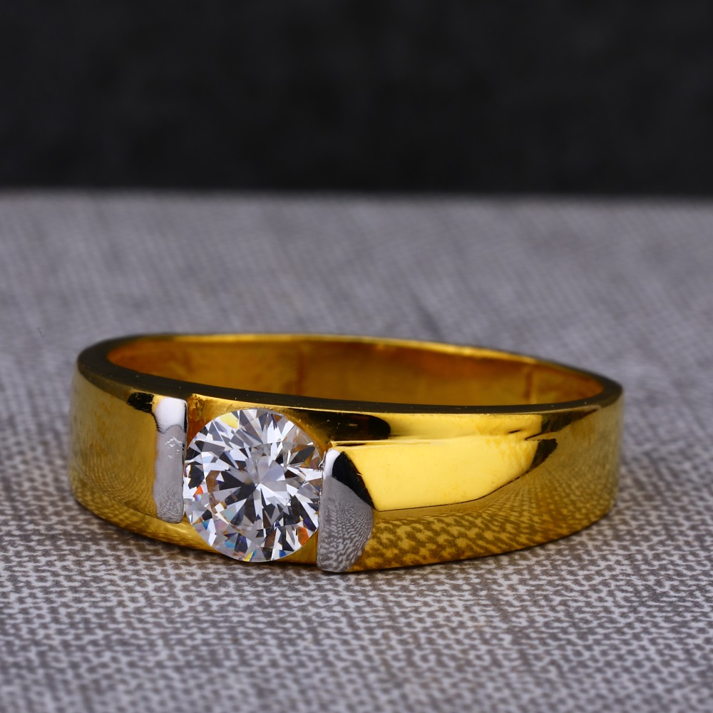 916 Gold Men's Fancy Single Stone Ring MSR76
