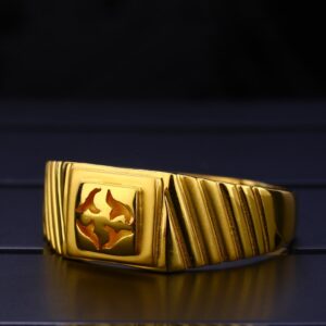 22KT Gold Gentlemen's  Exclusive Hallmark Plain Ring MPR158