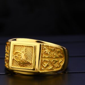 22KT Gold Gentlemen's  Hallmark Plain Ring MPR154