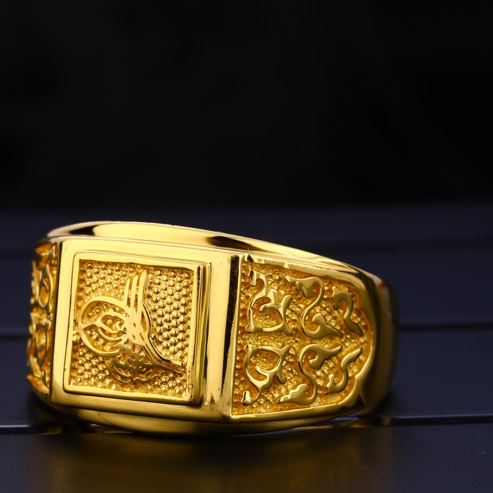 22KT Gold Gentlemen's  Hallmark Plain Ring MPR154