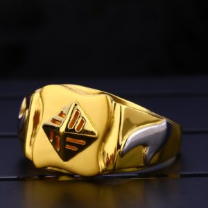 22KT Gold Men's  Stylish Plain Ring MPR153