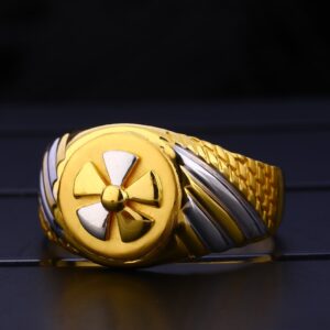 22KT Gold Men's Gorgeous Plain Ring MPR152