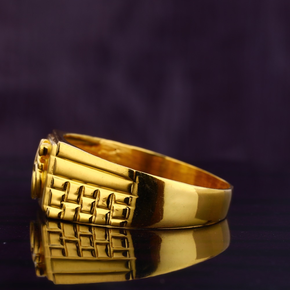 22KT Gold Gorgeous Gentlemen's Plain Ring MGR190 - Image 2