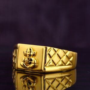 916 Gold Hallmark Designer Men's Ring MGR178