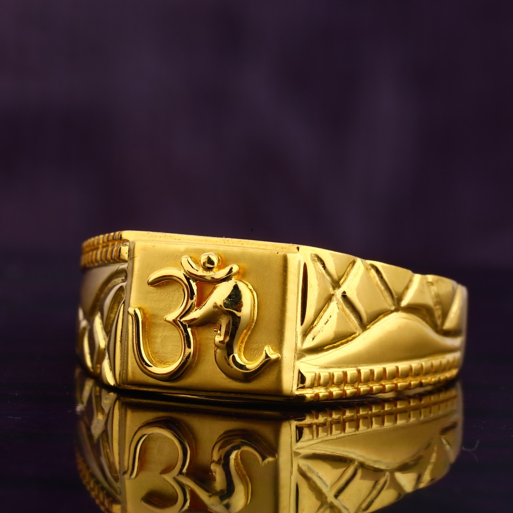 916 Gold Stylish Men's Ring MGR175