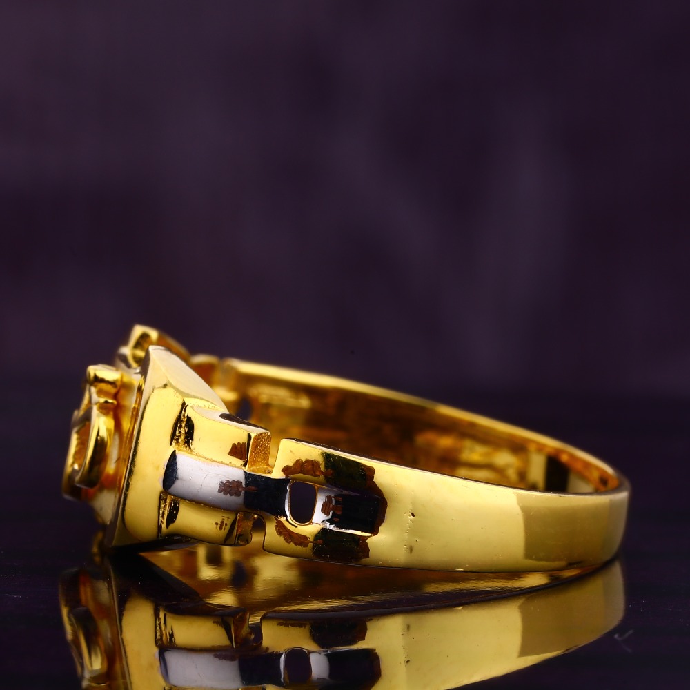 916 Gold Gorgeous Men's Ring MGR174 - Image 2