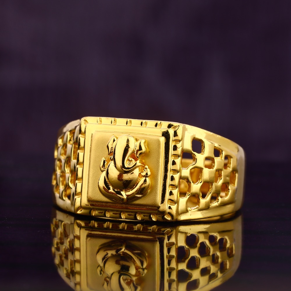 916 Gold Fancy Men's Ring MGR173