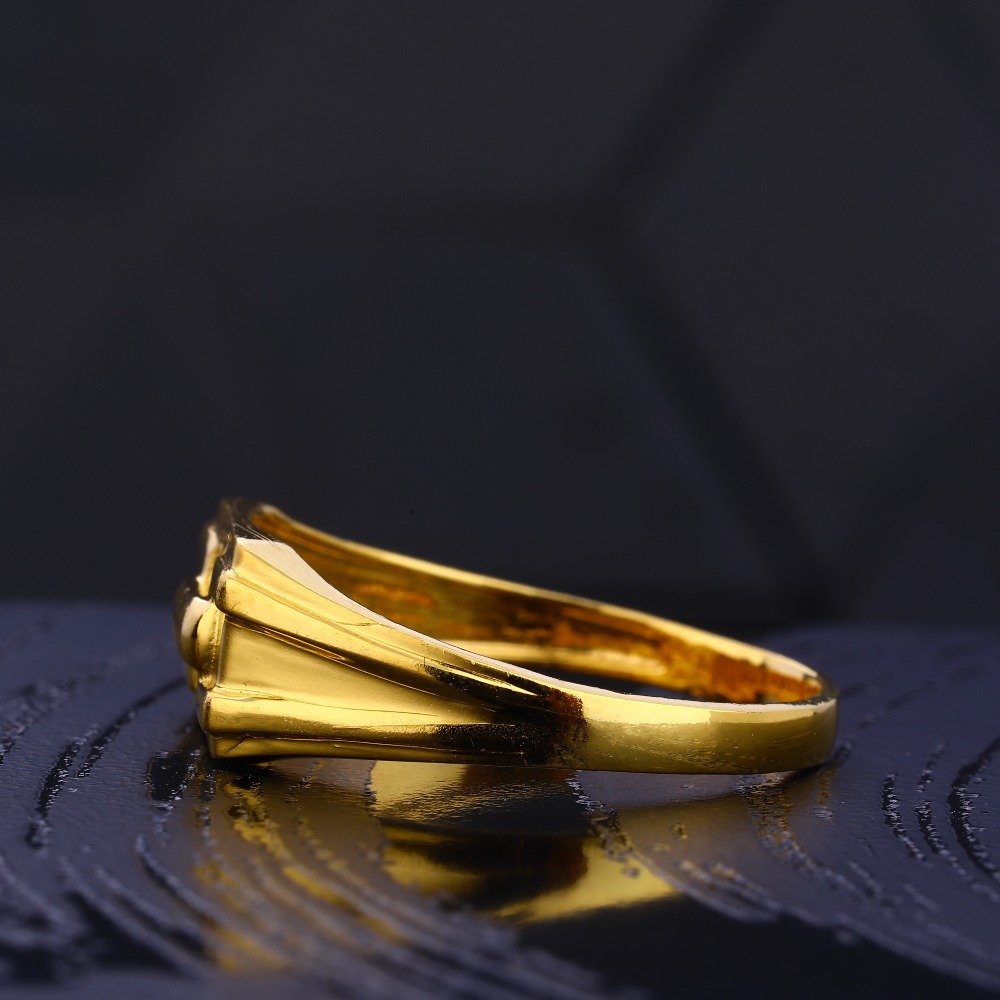 22CT Gold Gentlemen's Gorgeous Hallmark Plain Ring MR761 - Image 2